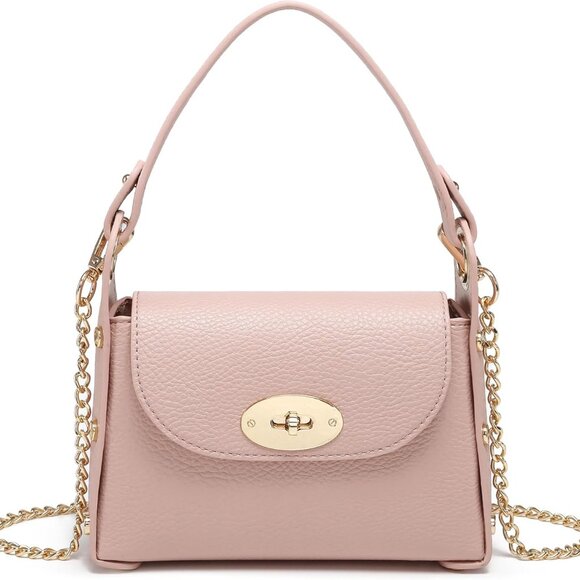 Chic Pink Evening Bag with Twist Lock - Perfect for Prom or Cocktail Parties - Picture 1 of 7